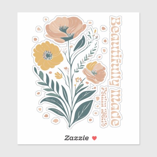 美しく作られた詩編ボホクリスチャンインスピレーション シール (シート)