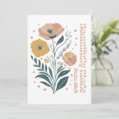 美しく作られた詩編ボホクリスチャンインスピレーション 招待状 (スタンド正面)