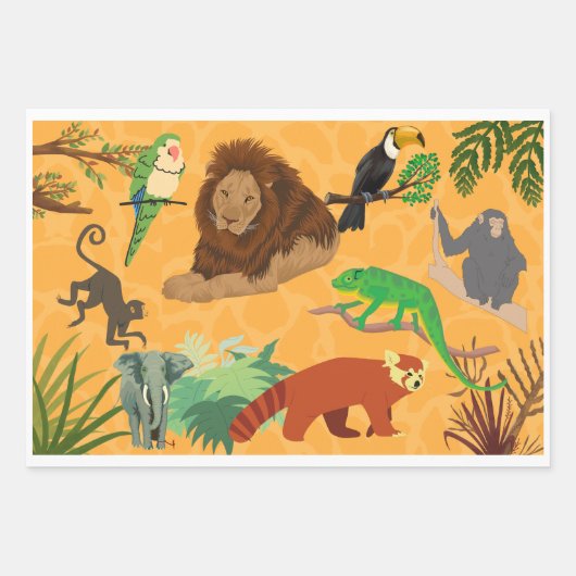 美しく印刷された包装紙 ラッピングペーパーシート (正面)