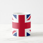 美しく印刷された統一されたキングダム国旗 コーヒーマグカップ (中央)