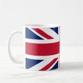 美しく印刷された統一されたキングダム国旗 コーヒーマグカップ (左)
