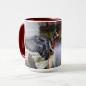 美しく印象的なウッドダックフロリダ写真 マグカップ (正面左)