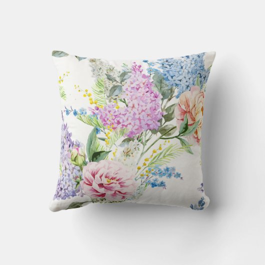 美しく及びエレガントな手塗りの|の装飾用クッション クッション (裏面)