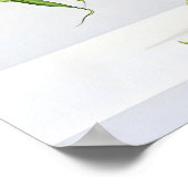 美しく咲くカラユリの花 ポスター (角)