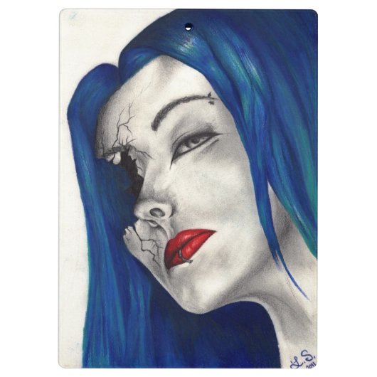 美しく壊されたファンタジーの元の芸術のクリップボード クリップボード (裏面)