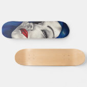 美しく壊れたゴシックガールホラーファンタジーアート スケートボード (横)