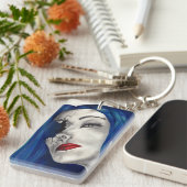 美しく壊れたゴシック女性ファンタジーオリジナルアート キーホルダー (正面右)