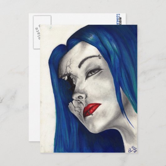 美しく壊れたファンタジーオリジナルアートはがき ポストカード (正面/裏面)