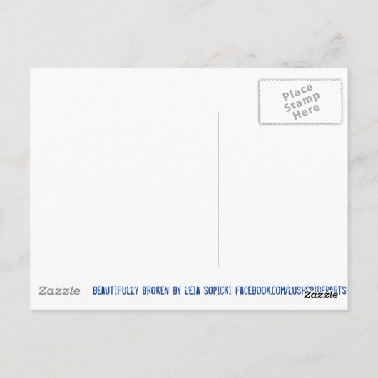 美しく壊れたファンタジーオリジナルアートはがき ポストカード (裏面)