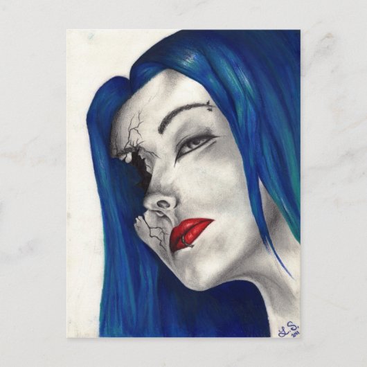 美しく壊れたファンタジーオリジナルアートはがき ポストカード (正面)