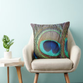 美しく多彩な孔雀の羽 クッション (椅子)
