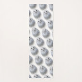 美しく夢見るような穏やかな雪のフクロウ ヨガマット (正面)