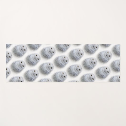 美しく夢見るような穏やかな雪のフクロウ ヨガマット (正面(横))