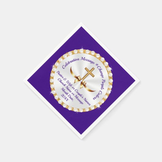 美しく宗教的な紙のナプキンパーソナライズされた、 スタンダードカクテルナプキン (角)