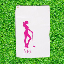 美しく巧みなレディーゴルフ ゴルフタオル