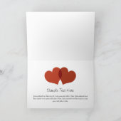 美しく幸せなバレンタインカード シーズンカード (内部)