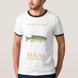 美しく彩色されたテキサス準州のグアダルーペバス Tシャツ
