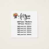 美しく快適なエンクロージャ/名刺 (裏面)