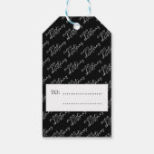 美しく愉快エレガントなクリスマスパーソナライズされた ギフトタグ (裏面)