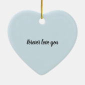 美しく感情的なクリスマスのオーナメント セラミックオーナメント (裏面)