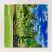 美しく手入れされた庭園 ジグソーパズル (横)