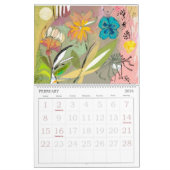 美しく抽象的な自然 カレンダー (2月 2026)