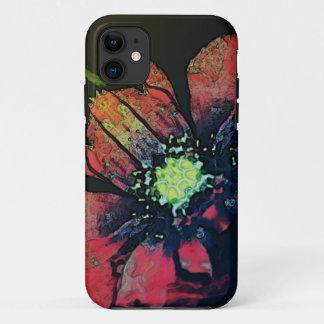 美しく抽象的な花の電話箱 iPhone 11 ケース