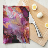 美しく抽象芸術カラフルのキッチンタオル キッチンタオル (四つ折り)