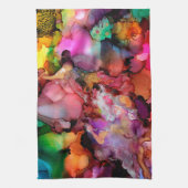 美しく抽象芸術カラフルのキッチンタオル キッチンタオル (縦)