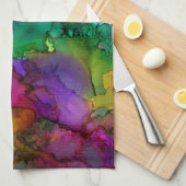 美しく抽象芸術カラフルのキッチンタオル キッチンタオル (四つ折り)