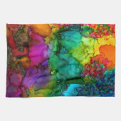 美しく抽象芸術カラフルのキッチンタオル キッチンタオル (横)