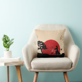 美しく日本のな武士の背景の装飾用クッション クッション (椅子)