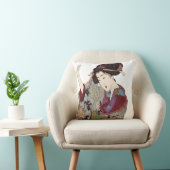 美しく日本のな芸者のデザインの装飾用クッション クッション (椅子)