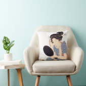 美しく日本のな芸者のデザインの装飾用クッション クッション (椅子)