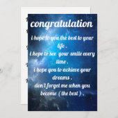 美しく最高の招待おめでとうございます 招待状 (正面/裏面)