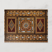美しく有名な真珠の象嵌細工ダマス ポストカード (正面)