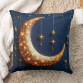 美しく照らされた三日月 クッション (ブランケット)