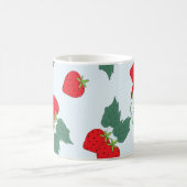 美しく甘くかわいいいちごパターン。 Personali コーヒーマグカップ (中央)