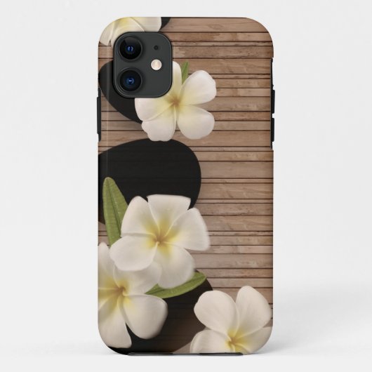 美しく白いプルメリアの花のiPhone 5 5S Case-Mate iPhoneケース (裏面)