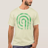 美しく破壊された緑 Tシャツ (正面)