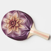 美しく素晴らしファンタジーモダンの蓮の花 卓球ラケット (横)