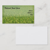 美しく緑豊かな緑の米分野 名刺 (正面/裏面)
