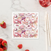 美しく美しいシックな秋のパターン スタンダードカクテルナプキン (インサイチュ)