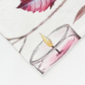 美しく美しいシックな秋のパターン フリースブランケット (角)