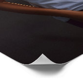 美しく美しい巻き毛の女性モデル ポスター (角)