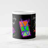 美しく美容師パーソナライズされた ジャンボコーヒーマグカップ (正面)