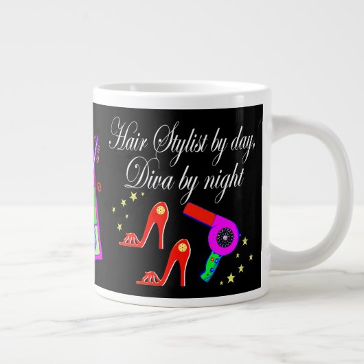 美しく美容師パーソナライズされた ジャンボコーヒーマグカップ (右)