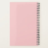 美しく美飛んでいるしいパーソナライズされた プランナー手帳 (裏面)