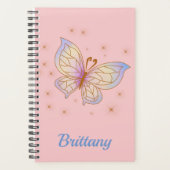 美しく美飛んでいるしいパーソナライズされた プランナー手帳 (正面)