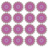 美しく良いバイブレッドとパープルマンダラ シール (正面)